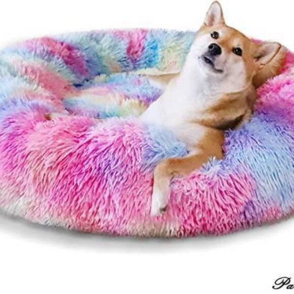 Calming Donut Dog Bed multicolor anti anxiety - Small - Picture 3 of 3
